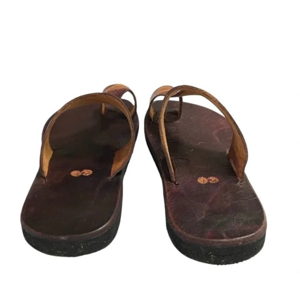 Kids Unisex Leather Sandals Size 13 | Handmade in India | Brown Slip-On